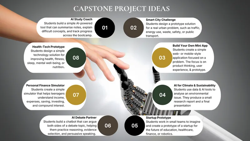 An image of all the project ideas