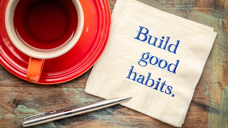 An image of building good habits