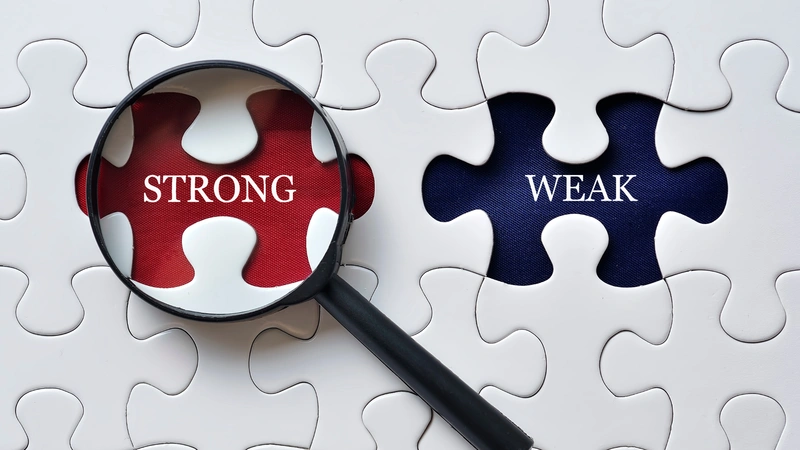 An image of strong vs weak