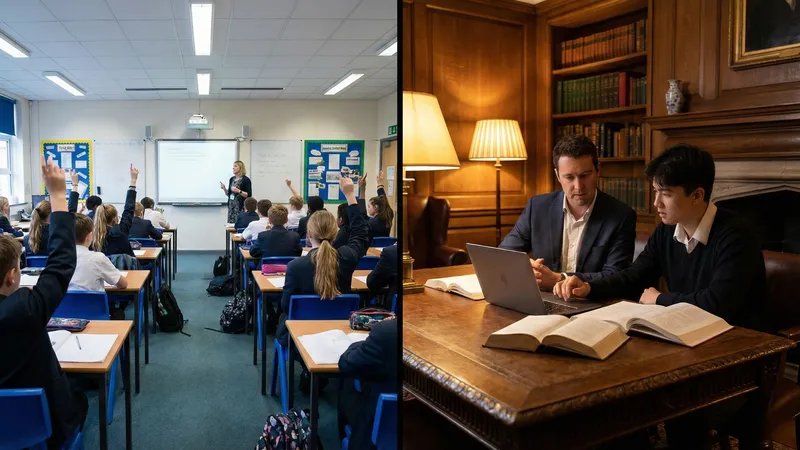 A comparison of a classroom with 20 plus students and personalized mentorship between a student and a mentor