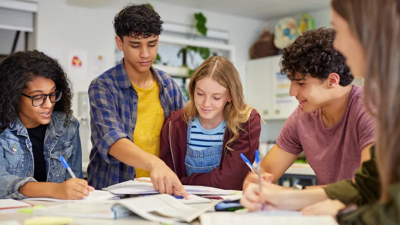 Students teaching eachother