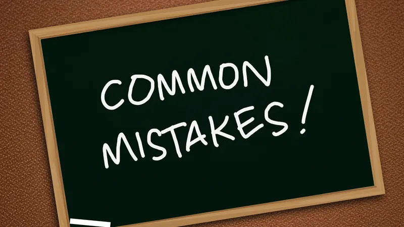 An image of common mistakes