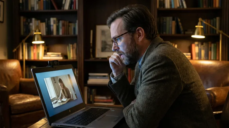 An online mentorship session between a student and mentor