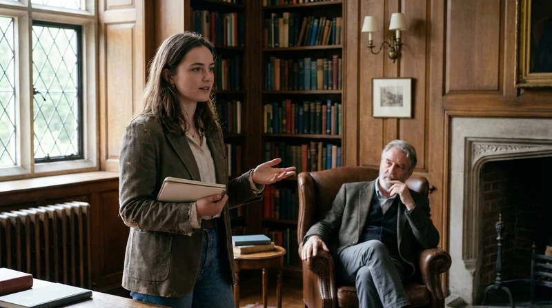 A classroom with many students sitting and a professor teaching