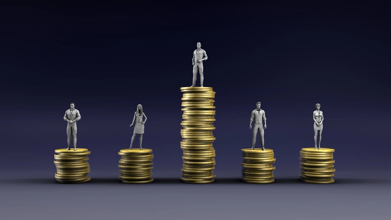 An image of money and people