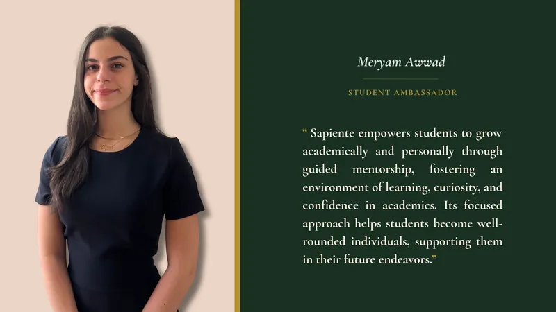 An image of Meryam, our student ambassador