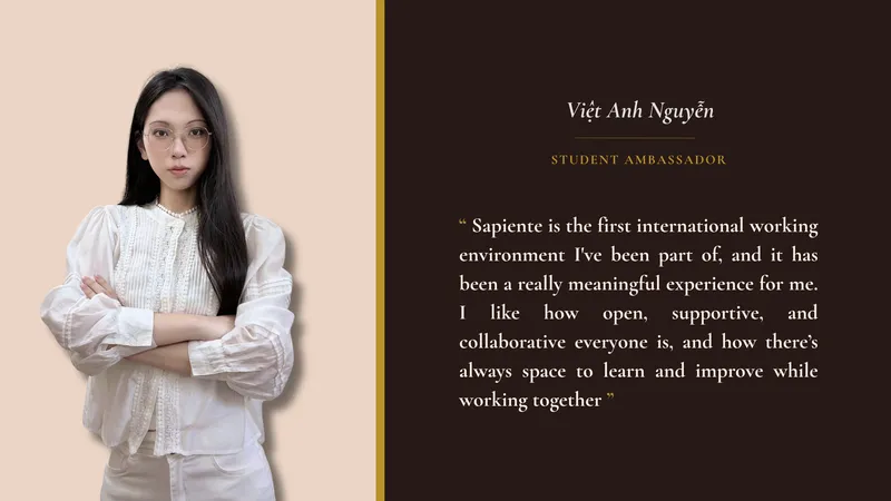 An image of Viet, our student ambassador