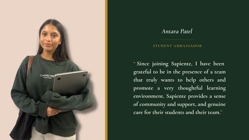An image of Antara, our student ambassador