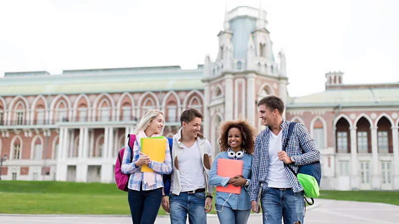 An image of students together
