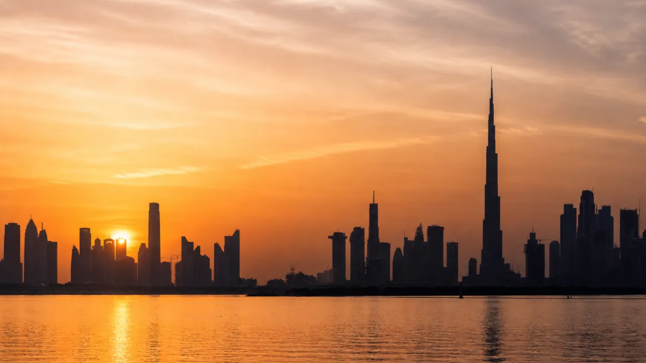 Dubai skyline with the Burj Khalifa