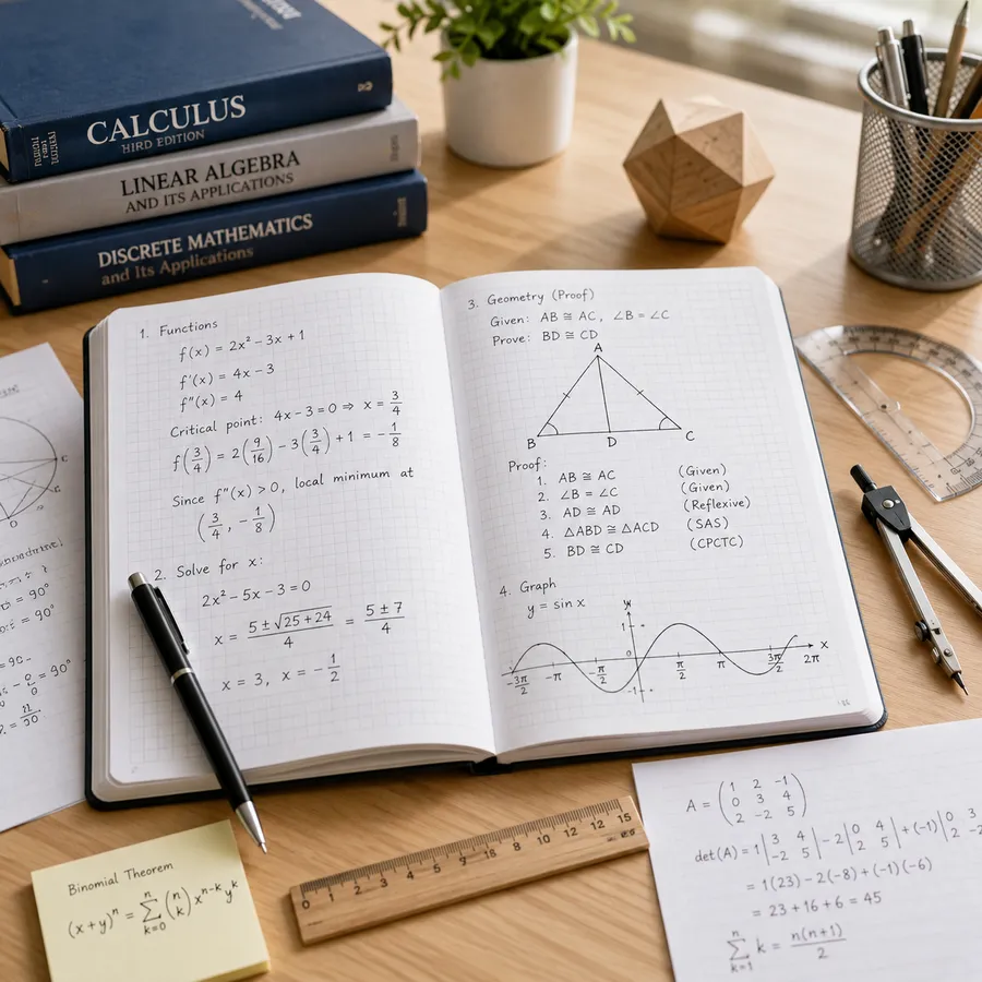 Mathematics, logic, geometry, and quantitative reasoning